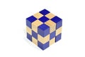 A completed block of Snake Cube Puzzle Game