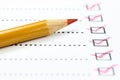 Completed checklist Royalty Free Stock Photo
