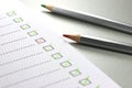 Checklist Royalty Free Stock Photo