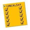 Completed checklist