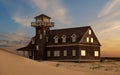 Historic Oregon Inlet Life Saving Station Royalty Free Stock Photo