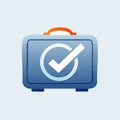 Completed Project Briefcase Vector Icon Royalty Free Stock Photo