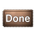 Completed project stamp graphic ready for use signifies task accomplishment successfully Royalty Free Stock Photo