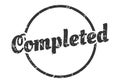 completed sign. completed round vintage stamp. Royalty Free Stock Photo