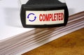 Completed Stamp Royalty Free Stock Photo