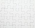 Completed white puzzle Royalty Free Stock Photo