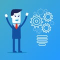 Completing Idea. Business illustration Royalty Free Stock Photo