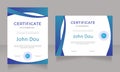 Completion of internship certificate design template set