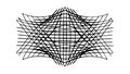 Complex Abstract Geometric Mesh, Intersecting Lines Network, vector design Generative AI Royalty Free Stock Photo