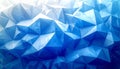 Abstract Blue Geometric Polygonal Surface With Light Reflections image photo Royalty Free Stock Photo
