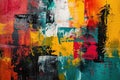 Complex Abstract painting dark. Generate Ai