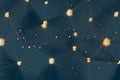 Complex Abstract Web of Thin Lines and Intersect with copy space Royalty Free Stock Photo