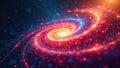 Complex algorithm visualized as swirling energy field, algorithm, processing