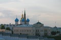 Complex of Annunciation Cathedral of Kazan Kremlin. Tatarstan, Russia Royalty Free Stock Photo