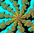 Complex beautiful fractal in bright joyful colors