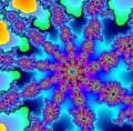 Complex beautiful fractal in bright joyful colors