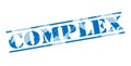 Complex blue stamp