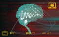 Complex Brain Process stock illustration