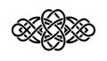 Complex Celtic Knot Abstract Design Element Vector, vector design Generative AI Royalty Free Stock Photo