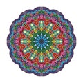 Complex colorful mandala pattern design