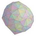 The overall structure is spherical with sharp edges and vertice Royalty Free Stock Photo