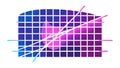 Complex Data Visualization: Abstract Grid Network, vector design Generative AI Royalty Free Stock Photo