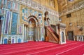 The complex decors in Sultan Hassan Mosque-Madrasa, Cairo, Egypt