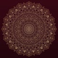 Complex, detailed mandala - round vector ornament