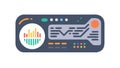 Complex Digital Dashboard with Performance Metrics, vector design Generative AI Royalty Free Stock Photo