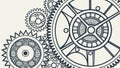 Complex Gear System Mechanical Design, vector design Generative AI Royalty Free Stock Photo