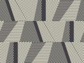 Complex geometric stripes seamless pattern.