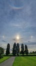 Complex Halo in the Sky Royalty Free Stock Photo