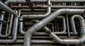 Complex Industrial Piping System Royalty Free Stock Photo