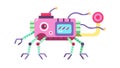 Complex industrial robot, showcasing advanced artificial intelligence and machinery. vector design Generative AI Royalty Free Stock Photo