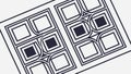 Complex Isometric Square Grid Pattern, vector design Generative AI Royalty Free Stock Photo