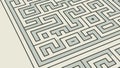 Complex Labyrinth Maze Puzzle Vector Design, vector design Generative AI Royalty Free Stock Photo