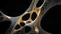 Complex Lattice String Structure Abstract 3D of an intricate lattice symbolizing connection complexity innovation Royalty Free Stock Photo