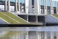 Complex locks in the Lauwersmeer area Royalty Free Stock Photo