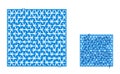 Complex Maze labyrinth game blue color vector illustration