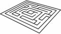 Complex Maze Puzzle, Analytical Thinking Challenge, vector design Generative AI Royalty Free Stock Photo