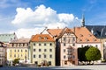 complex of medieval houses called Spalicek, Cheb, Czech Republic Royalty Free Stock Photo