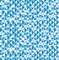 Complex minimalistic blue triangle pattern, vector illustration