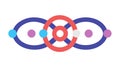 Complex Network Connections and Digital Data Flow, vector design Generative AI Royalty Free Stock Photo