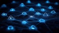 Complex network of interconnected cloud computing systems