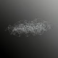 A complex network of interconnected lines and nodes forms an abstract pattern Royalty Free Stock Photo
