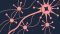 Complex Neurological Network Vector Illustrating Brain Cell Connections, vector design Generative AI Royalty Free Stock Photo