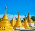 Burmese architecture of Nget Pyaw Taw Paya, Pindaya, Myanmar