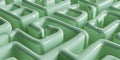 Complex pastel green labyrinth creating intricate path and challenging puzzle Royalty Free Stock Photo