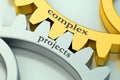 Complex Projects concept on the gearwheels Royalty Free Stock Photo