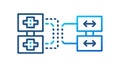 Complex QR Code Network Connectivity Icon, vector design Generative AI Royalty Free Stock Photo